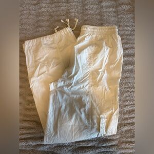 Aerie Cream Elastic Waist Pants